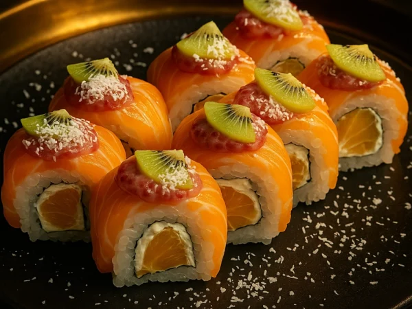 The Philadelphia Roll with Salmon and Orange 1 The Philadelphia Roll with Salmon and Orange
